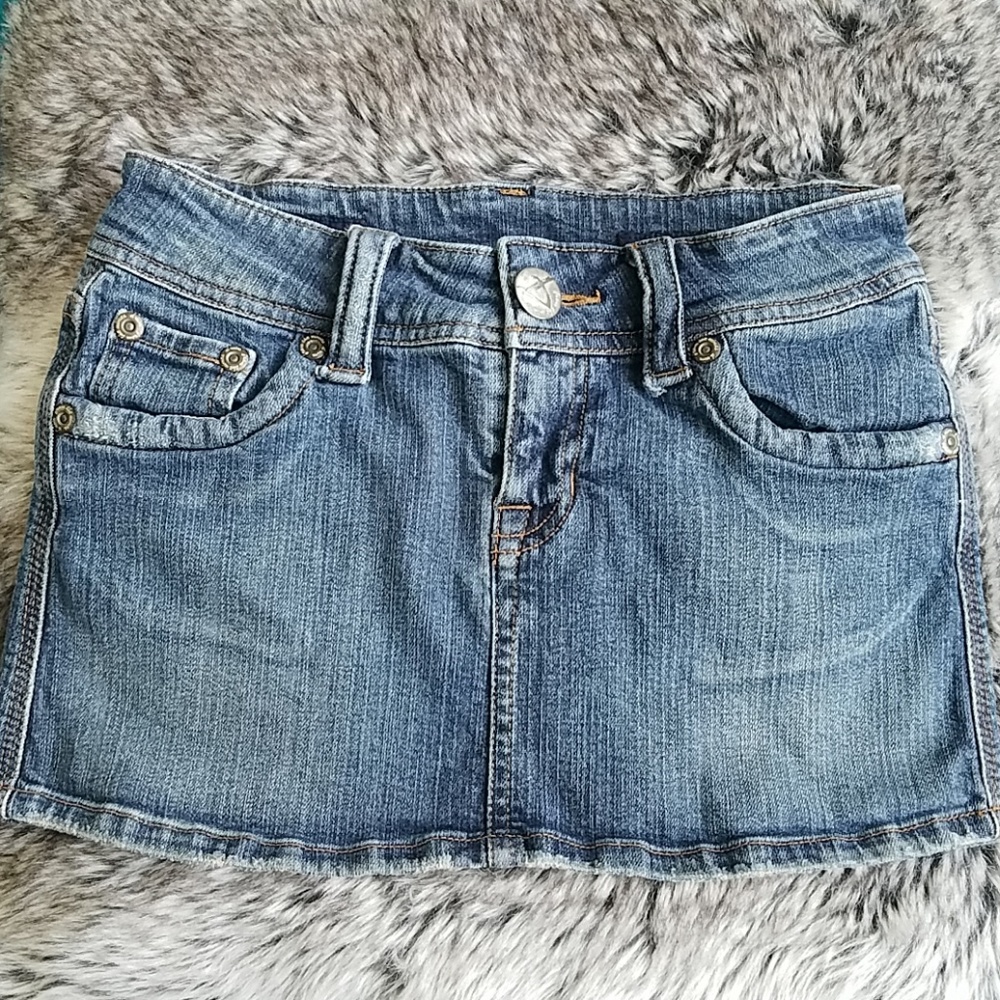 Mini jean skirt